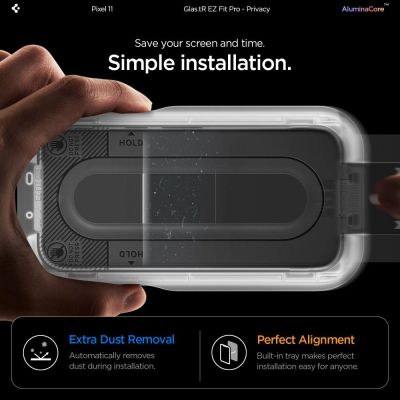 10. Spigen Glas.tR EZ Fit Pro HD 2er-Pack Sichtschutzglas für Google Pixel 10/11