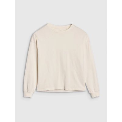 6. Langarmshirt Oversize glatt Mädchen 4F 4FJWSS25TLONF377-12S