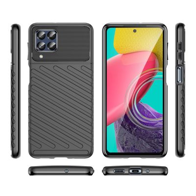 7. Thunder Case flexible gepanzerte Hülle für Samsung Galaxy M53 5G schwarz