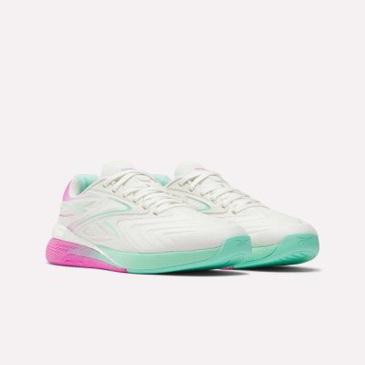 5. Reebok NANO X5 EDGE CHALK/VIRTUAL PINK/ATOMIC AQUA Sneaker (100249420)
