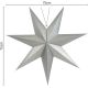17. Dekorativer hängender Papierstern 75 cm Silber