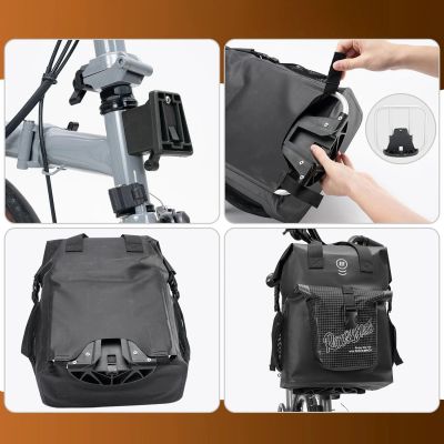 6. Rockbros AS-158 Fronttasche - für Brompton Faltrad