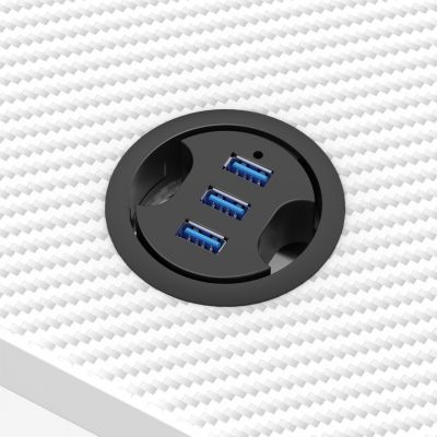 8. Huzaro Hero 2.5 Weißer RGB-Gaming-Schreibtisch