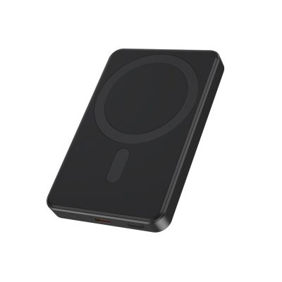 GEMBIRD Powerbank mit kabelloser Ladefunktion, 15 W, 5000 mAh, Schwarz
