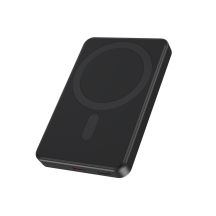 GEMBIRD Powerbank mit kabelloser Ladefunktion, 15 W, 5000 mAh, Schwarz