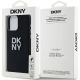 8. DKNY Liquid Silicone Metal Logo iPhone 15 Pro Max Hülle - Schwarz