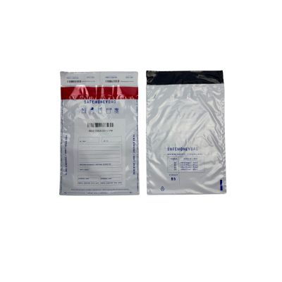 3. SAFEMONEYBAG Transparente Schließfachumschläge B5 (190 mm x 260 mm + 35 mm), 100 Stück pro Packung