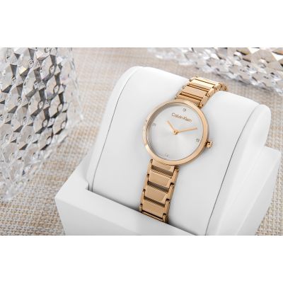 5. CALVIN KLEIN Minimalistische T-Bar Damenuhr 25200140 + Box