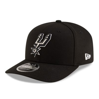 New Era 9SEVENTY San Antonio Spurs NBA Team Schwarze Stretch-Snapback-Kappe - 60755445