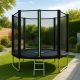 8. VIRTUFIT TRAMPOLIN MIT SICHERHEITSNETZ – SCHWARZ – 183 CM