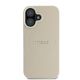 3. Guess Grained Ring MagSafe-Hülle für iPhone 16 – Beige