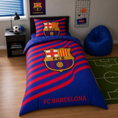 2. FC Barcelona Baumwollbettwäsche-Set 140x200 + 70x90 cm FCB-4522BL
