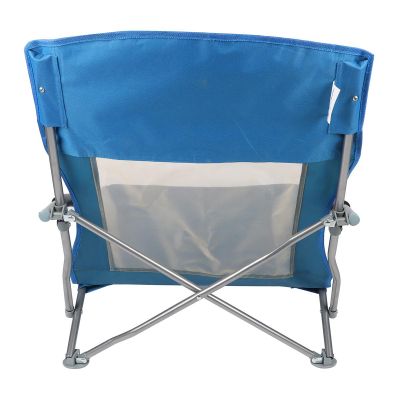16. Strandstuhl mit Armlehnen, 55 x 58 x 64 cm, zusammenklappbar, blau