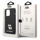 8. Karl Lagerfeld KLHCP14LSLCTBK iPhone 14 Pro 6.1" Hardcase schwarz / schwarzer Choupette Body aus Silikon
