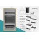 44. 10"-Netzwerkset: 12 HE Wandschrank, Ablage, Steckdosenleiste, 8-Port-Switch, Cat.6-Anschlussfeld, schwarz