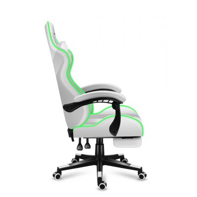 2. Huzaro Force 4.7 RGB Weißer Gaming-Stuhl