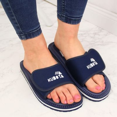 3. Kubota Navy Sport-Flip-Flops mit Klettverschluss