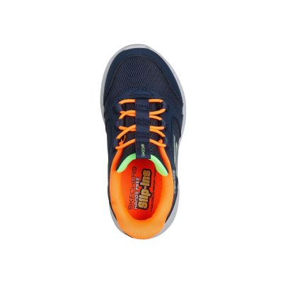 3. Skechers Slip-ins Dyna-Lite - Turbo-Brisk Buddies 403904N-NVOR NVY-ORNG