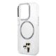 6. Karl Lagerfeld Iconic Karl&Choupette MagSafe Hülle für iPhone 14 Pro – transparent