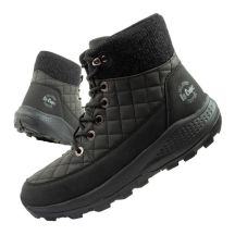 Lee Cooper Damen Winter-Wandersportschuhe, isoliert, schwarz, Öko-Leder