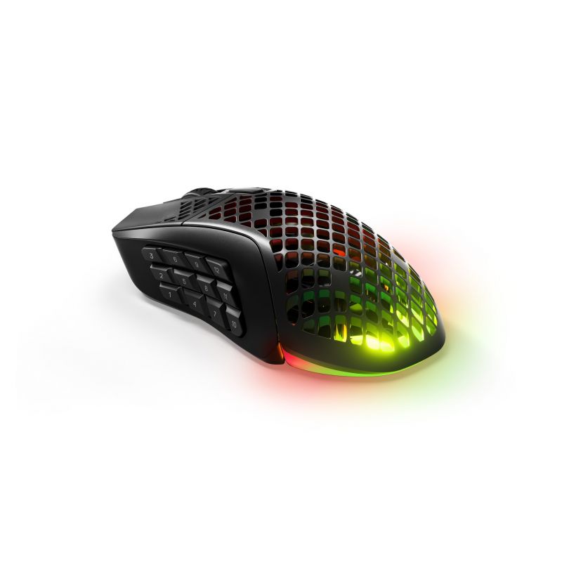 2. Steelseries Aerox 9 Gaming-Maus, beidhändig, RF Wireless + Bluetooth, optisch, 18000 DPI