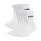 Adidas gepolsterte, lineare Crew-Socken, 10 Paar, Weiß, KF9091