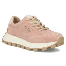 Leder-Plateau-Sneaker, pinkfarben, Filippo DP7498