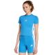 adidas Essentials 3-Streifen Slim Baby T-Shirt Hellblau KD2341