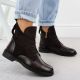 11. Damen-Wildlederstiefeletten in Braun Potocki Z25-SZ12080