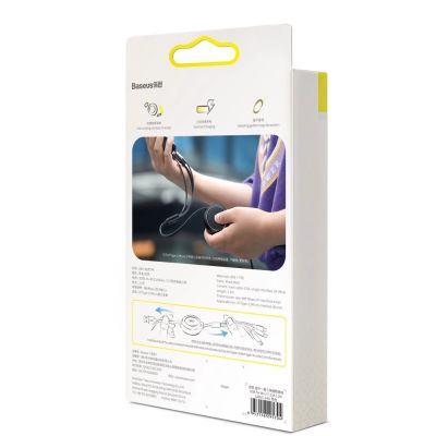 19. Baseus Golden Loop einziehbares 3in1 USB-Kabel - Micro-USB / Lightning / USB-C 3.5A 35cm - 120cm schwarz (CAMLT-JH01)