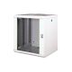 Digitus Unique 19" 12U 600x450 Wand-Netzwerkschrank, Glastür, grau, ungeteilt, montiert, 100 kg