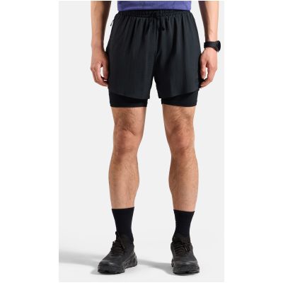 3. Herren-Shorts Odlo ZEROWEIGHT 5 INCH 2-in-1, schwarz
