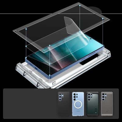 8. Spigen Elite Shield EZ FIT Hybridglas für Samsung Galaxy S25 Ultra – Transparent