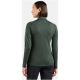 5. Damen-Sweatshirt ohne Kapuze ODLO Mid Layer 1/2 Zip ESSENTIAL LIGHT, grün