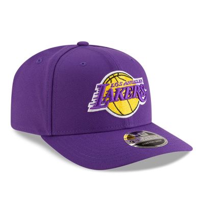 3. New Era 9SEVENTY Los Angeles Lakers NBA Team Lila Stretch Snapback Cap - 60755432