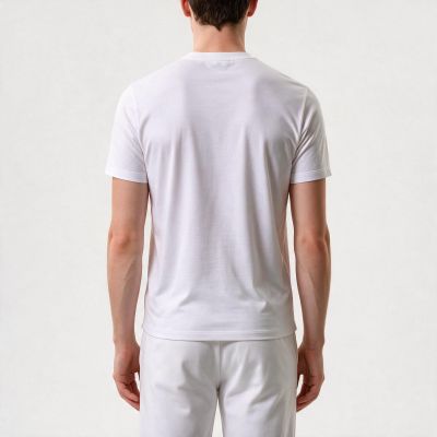 3. Paul&Shark Herren-T-Shirt aus Baumwolle, weiß, 26411035-10 – klassischer Schnitt, Logo