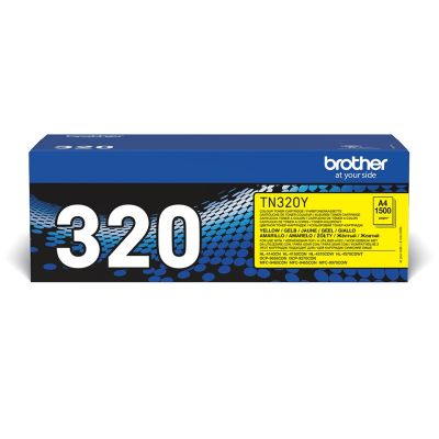 5. Brother TN-320Y Tonerkartusche, 1 Stück, Original, Gelb