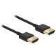 DeLOCK HDMI/HDMI, 4,5 m HDMI-Kabel, Typ A (Standard), Schwarz