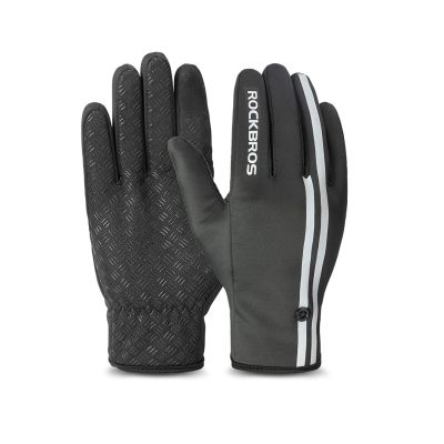 Rockbros Winter-Fahrradhandschuhe S077-7 schwarz M