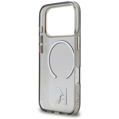 7. Karl Lagerfeld IML K Head Hülle für iPhone 18 Pro Max / 17 Pro Max – Schwarz