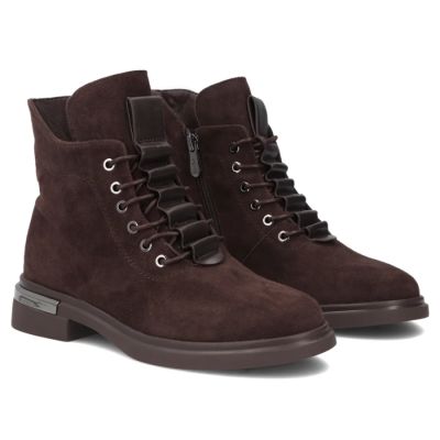 4. Braune Damen-Ankle-Boots aus Leder, Modell Filippo DBT8196