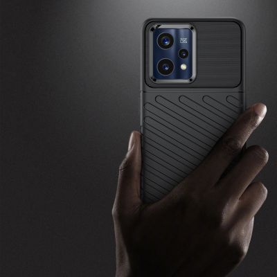 3. Thunder Case Flexible gepanzerte Hülle für Realme 9 Pro + (9 Pro Plus) schwarz