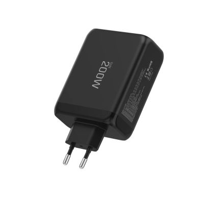4. Tech-Protect NC200W-GaN 4-Port 200W Wandladegerät - Schwarz