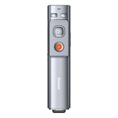 10. Baseus Orange Dot Kabelloser Präsentations-Laserpointer - Grau (mit Batterie)