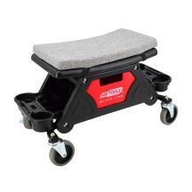 AWTOOLS BLACK LINE AW20066BL Werkstattstuhl mit Stauraum und Ablagen
