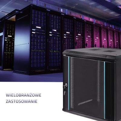 2. QOLTEC Rack-Schrank 19" | 12 HE | 600 x 635 x 600