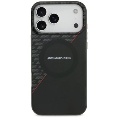 3. Mercedes AMG IML Doppelschicht-MagSafe-Hülle mit Rautenmuster für iPhone 18 Pro Max / 17 Pro Max – Schwarz und Rot