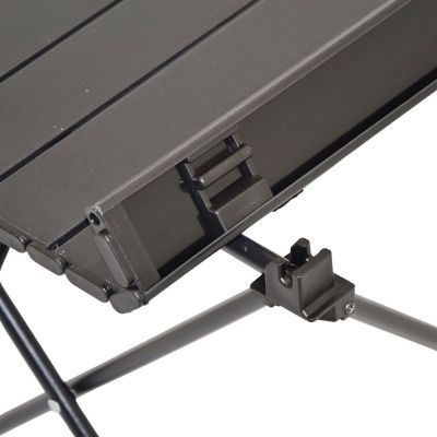 34. Faltbares Touristen-Set 3-in-1 Tisch und 2 Stühle Schwarz Enero Camp