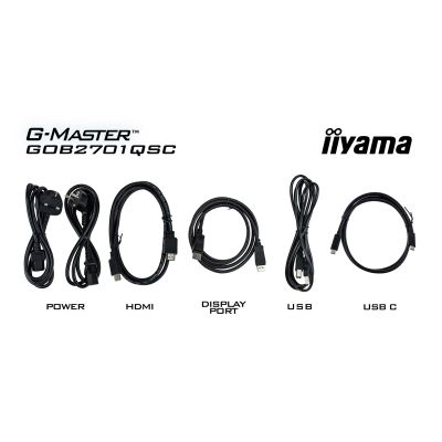 22. iiyama G-MASTER GOB2701QSC-B1 Computermonitor 68,6 cm (27") 2560 x 1440 px 2K Ultra HD OLED Schwarz