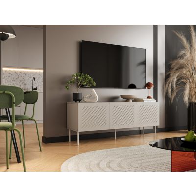 3. SIENA TV-Schrank 150,5 x 40 x 60 cm, Kaschmir matt